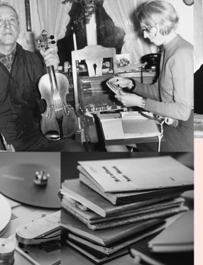 Svartvita fotografier från Svenskt visarkivs arkiv