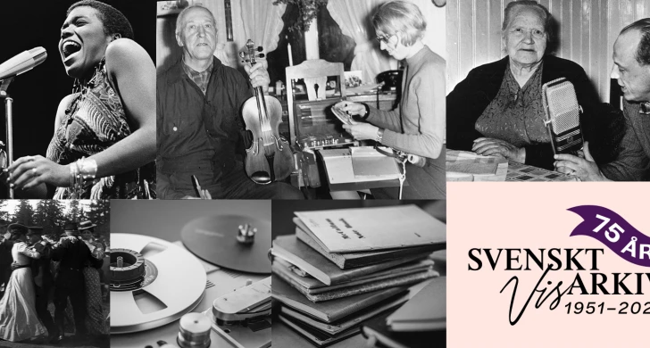 Svartvita fotografier från Svenskt visarkivs arkiv