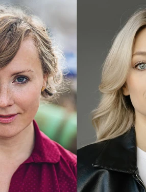 Sofie Asplund och Rebecka Wallroth sjunger på Confidencen