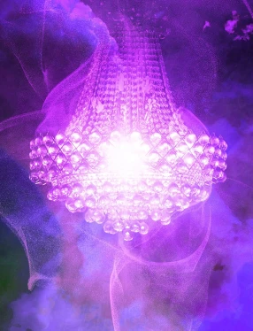 Kristallkrona och rök