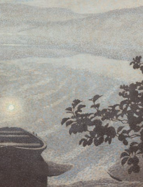 Gustav Fjæstad, Månskenseka, 1909.  Olja på duk, 132 x 162 cm.  Värmlands nation, Uppsala.  Foto: Carl-Erik Willman