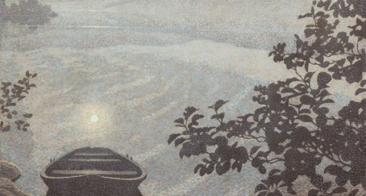 Gustav Fjæstad, Månskenseka, 1909.  Olja på duk, 132 x 162 cm.  Värmlands nation, Uppsala.  Foto: Carl-Erik Willman