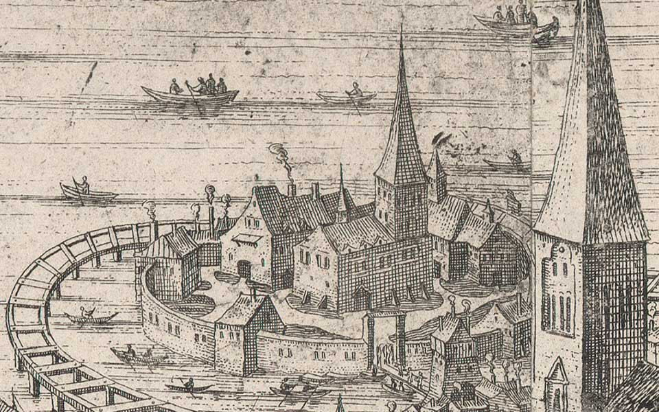Gråbrödraklostret på Gråmunkeholmen, nuvarande Riddarholmen.