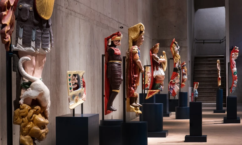 Skulpturkopior på Vasamuseet.