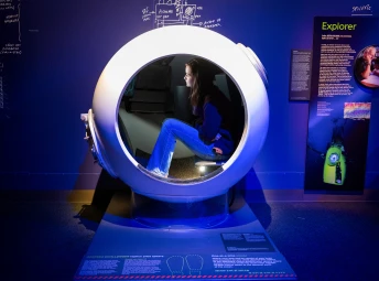 Monter i utställning på Vasamuseet.