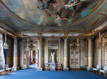 Pelarsalen i Bernadottevåningen på Kungliga slottet.